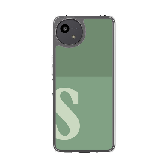 スリムプロテクションケース［ オリジナル - initial two tone - S green ］