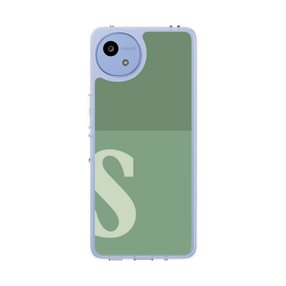 スリムプロテクションケース［ オリジナル - initial two tone - S green ］