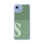 スリムプロテクションケース［ オリジナル - initial two tone - S green ］