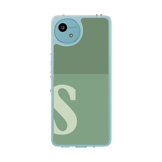スリムプロテクションケース［ オリジナル - initial two tone - S green ］