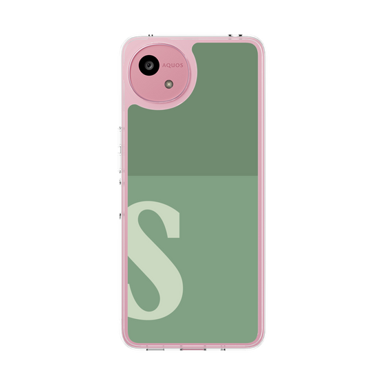 スリムプロテクションケース［ オリジナル - initial two tone - S green ］