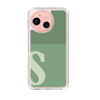 スリムプロテクションケース［ オリジナル - initial two tone - S green ］