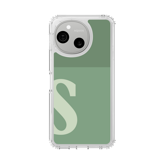 スリムプロテクションケース［ オリジナル - initial two tone - S green ］