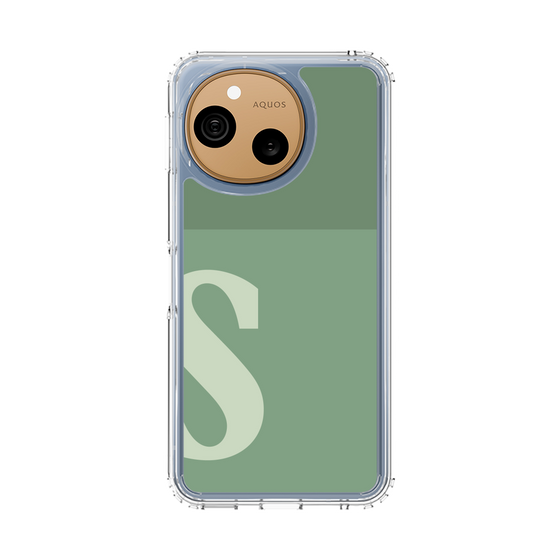 スリムプロテクションケース［ オリジナル - initial two tone - S green ］