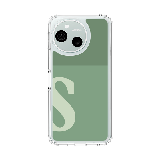 スリムプロテクションケース［ オリジナル - initial two tone - S green ］
