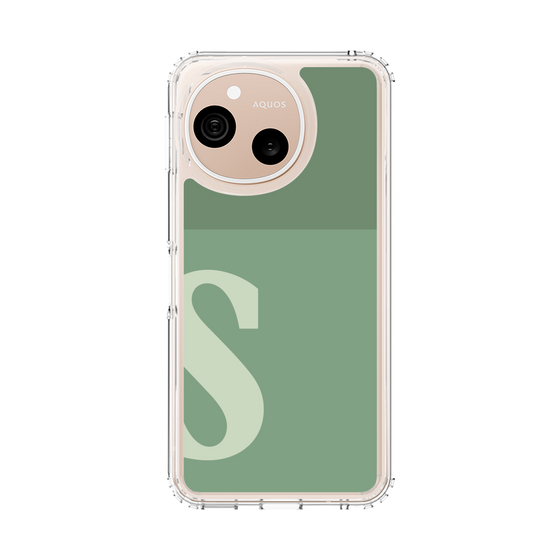 スリムプロテクションケース［ オリジナル - initial two tone - S green ］