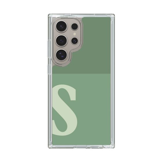 スリムプロテクションケース［ オリジナル - initial two tone - S green ］