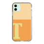 スリムプロテクションケース［ オリジナル - initial two tone - T orange ］