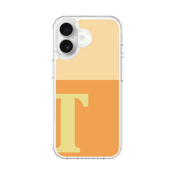 スリムプロテクションケース［ オリジナル - initial two tone - T orange ］