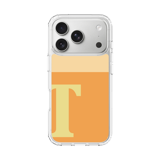 スリムプロテクションケース［ オリジナル - initial two tone - T orange ］