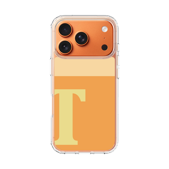 スリムプロテクションケース［ オリジナル - initial two tone - T orange ］