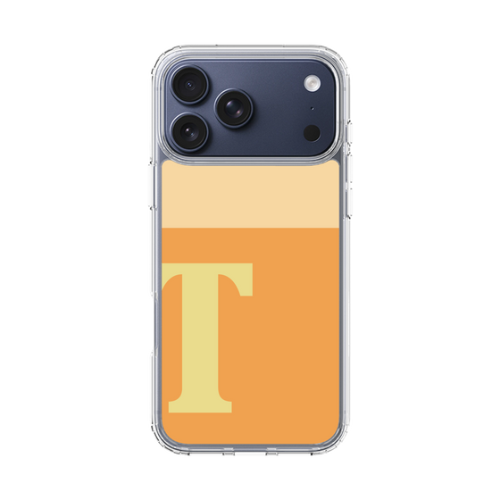 スリムプロテクションケース［ オリジナル - initial two tone - T orange ］