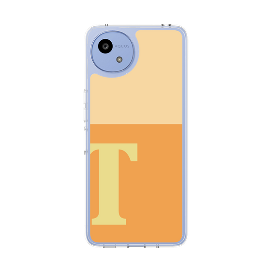 スリムプロテクションケース［ オリジナル - initial two tone - T orange ］