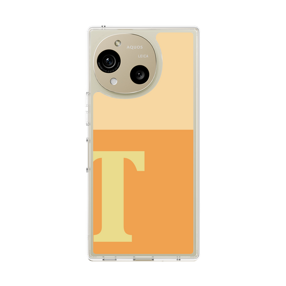 スリムプロテクションケース［ オリジナル - initial two tone - T orange ］