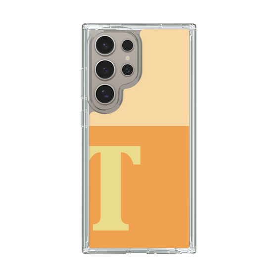 スリムプロテクションケース［ オリジナル - initial two tone - T orange ］