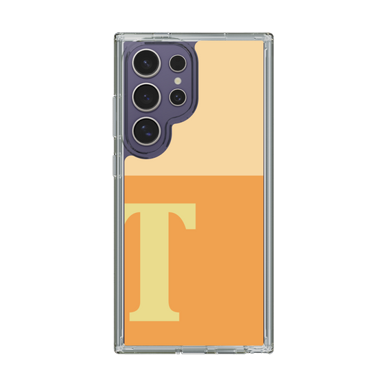 スリムプロテクションケース［ オリジナル - initial two tone - T orange ］