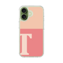 スリムプロテクションケース［ オリジナル - initial two tone - T pink ］