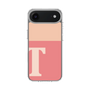 スリムプロテクションケース［ オリジナル - initial two tone - T pink ］