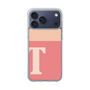 スリムプロテクションケース［ オリジナル - initial two tone - T pink ］