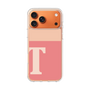 スリムプロテクションケース［ オリジナル - initial two tone - T pink ］