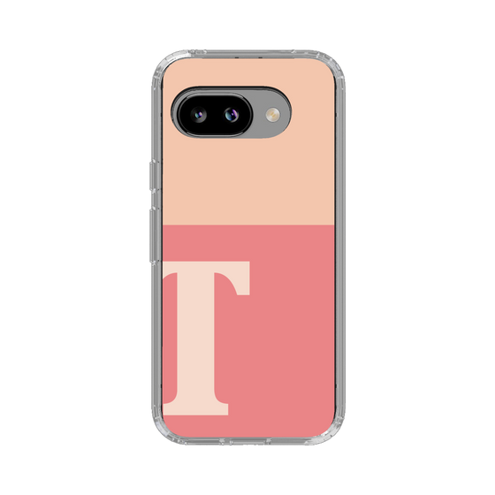 スリムプロテクションケース［ オリジナル - initial two tone - T pink ］