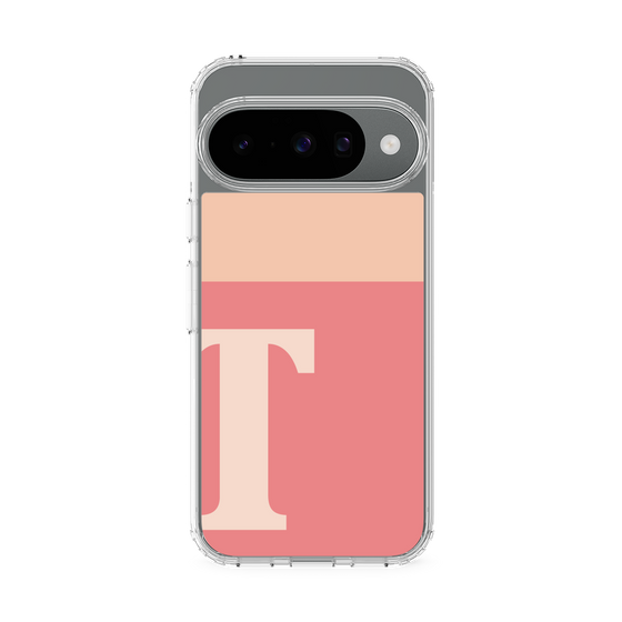 スリムプロテクションケース［ オリジナル - initial two tone - T pink ］