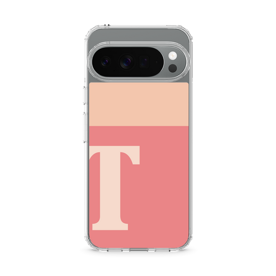 スリムプロテクションケース［ オリジナル - initial two tone - T pink ］