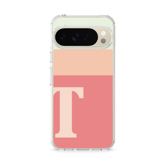スリムプロテクションケース［ オリジナル - initial two tone - T pink ］