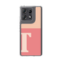 スリムプロテクションケース［ オリジナル - initial two tone - T pink ］