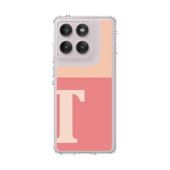 スリムプロテクションケース［ オリジナル - initial two tone - T pink ］