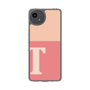 スリムプロテクションケース［ オリジナル - initial two tone - T pink ］
