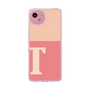 スリムプロテクションケース［ オリジナル - initial two tone - T pink ］