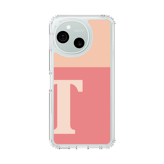 スリムプロテクションケース［ オリジナル - initial two tone - T pink ］