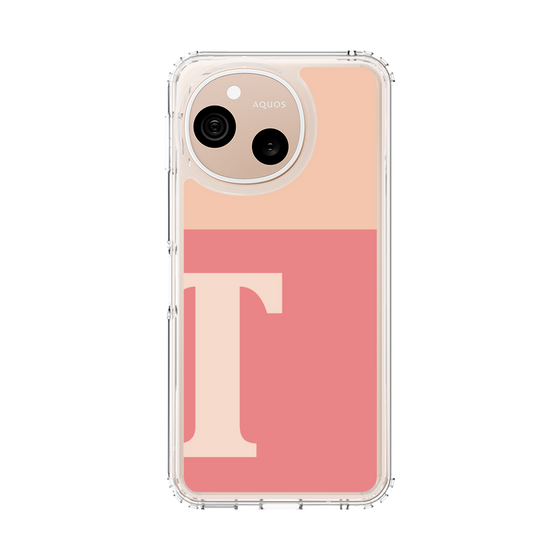 スリムプロテクションケース［ オリジナル - initial two tone - T pink ］