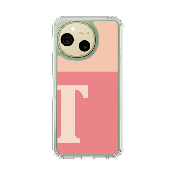 スリムプロテクションケース［ オリジナル - initial two tone - T pink ］