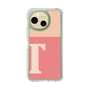スリムプロテクションケース［ オリジナル - initial two tone - T pink ］