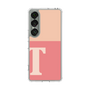 スリムプロテクションケース［ オリジナル - initial two tone - T pink ］