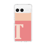 スリムプロテクションケース［ オリジナル - initial two tone - T pink ］