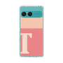 スリムプロテクションケース［ オリジナル - initial two tone - T pink ］