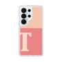 スリムプロテクションケース［ オリジナル - initial two tone - T pink ］