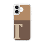 スリムプロテクションケース［ オリジナル - initial two tone - T brown ］