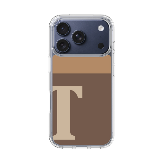 スリムプロテクションケース［ オリジナル - initial two tone - T brown ］