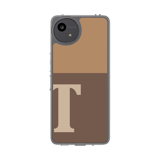 スリムプロテクションケース［ オリジナル - initial two tone - T brown ］