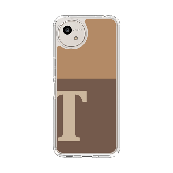 スリムプロテクションケース［ オリジナル - initial two tone - T brown ］