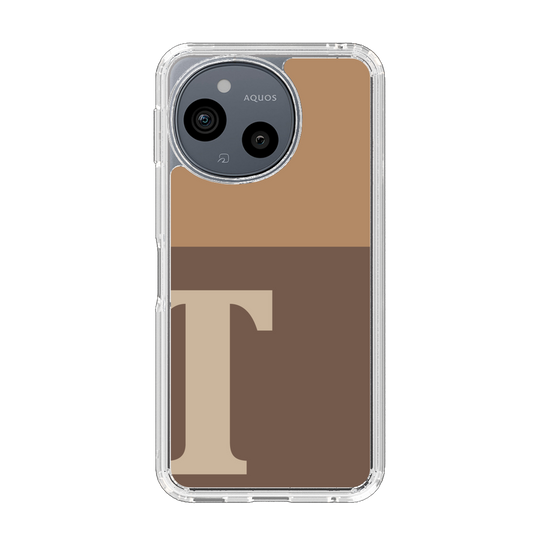 スリムプロテクションケース［ オリジナル - initial two tone - T brown ］