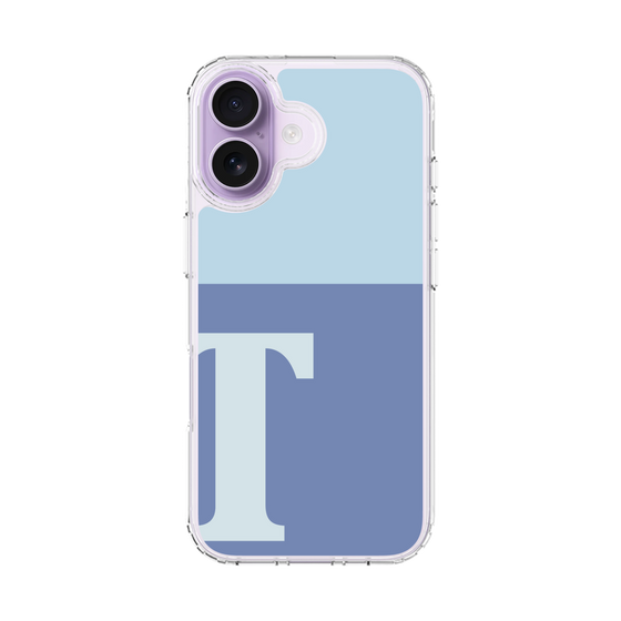 スリムプロテクションケース［ オリジナル - initial two tone - T blue ］