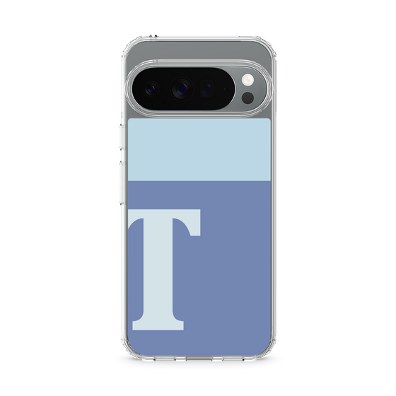 スリムプロテクションケース［ オリジナル - initial two tone - T blue ］