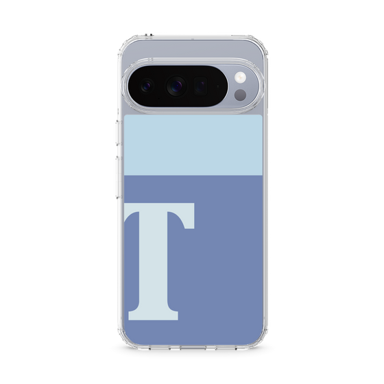 スリムプロテクションケース［ オリジナル - initial two tone - T blue ］