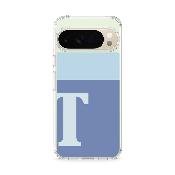 スリムプロテクションケース［ オリジナル - initial two tone - T blue ］