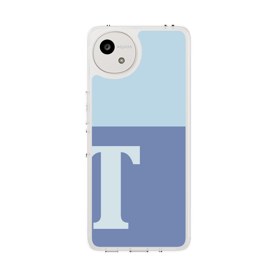 スリムプロテクションケース［ オリジナル - initial two tone - T blue ］